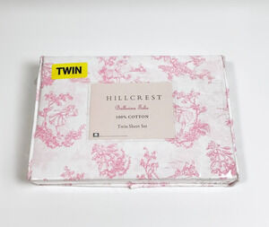 Hillcrest Ballerina Jolie Toile 100% Cotton Twin Sheet Set
